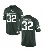 Youth Michigan State Spartans NCAA #32 Nick Tompkins Green Authentic Nike Stitched College Football Jersey ZN32C77ZN